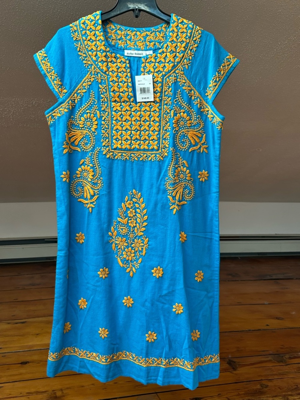 Beautiful Blue Roller Rabbit Resortwear Dress. Size XS.NWT.